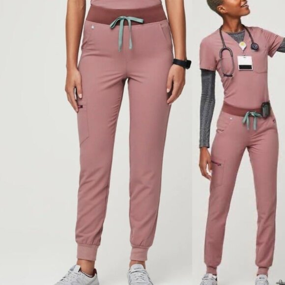 Figs Zamora Jogger Scrub Pants XL Mineral Mauve Pink - Picture 1 of 6